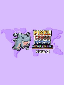 Pixel Cross Stitch Color by Number: Cute Pack 2